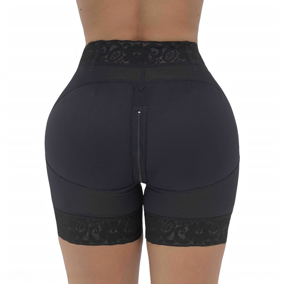 Butt-Lifting Shorts with Front Hooks & Strong Compression