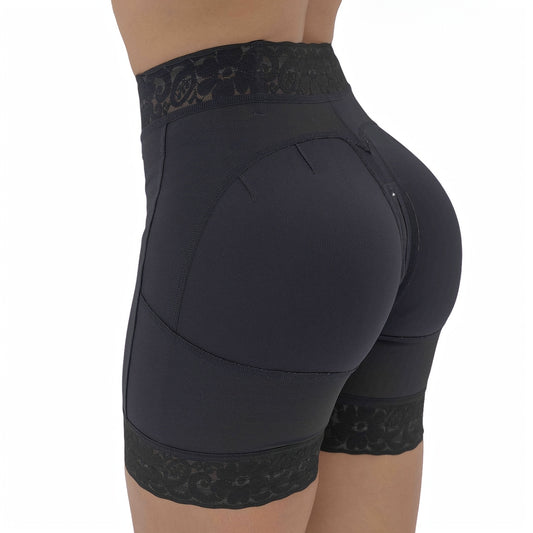 Butt-Lifting Shorts with Front Hooks & Strong Compression