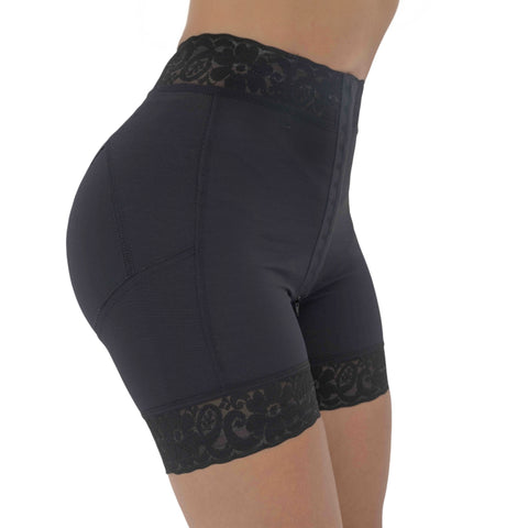 Butt-Lifting Shorts with Front Hooks & Strong Compression